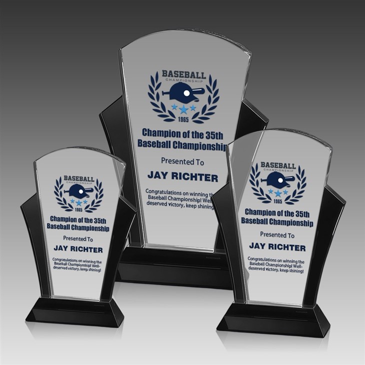 Crystal Plaque Sports Baseball Trophy price