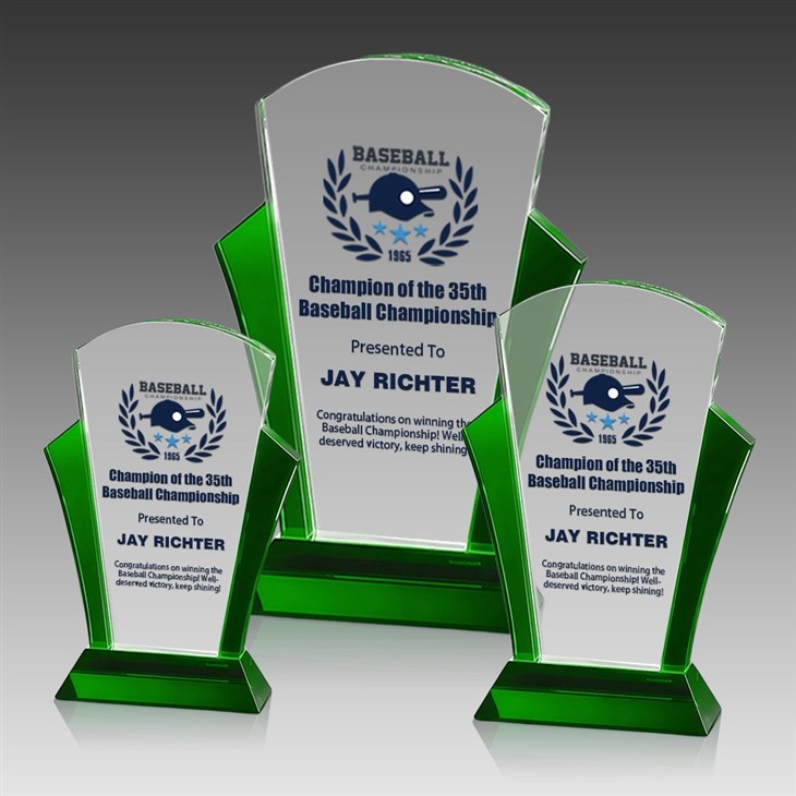 Crystal Plaque Sports Baseball Trophy suppliers